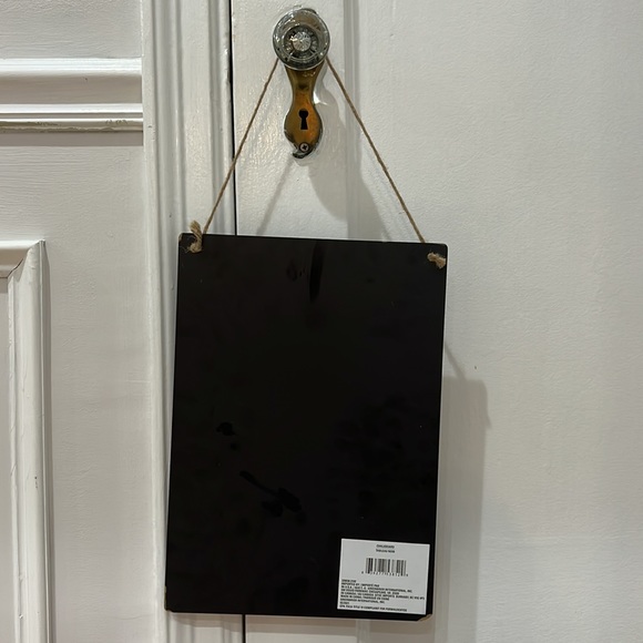 Birth announcement chalkboard sign with twine jute rope ‘hello my name is’ - Picture 7 of 7